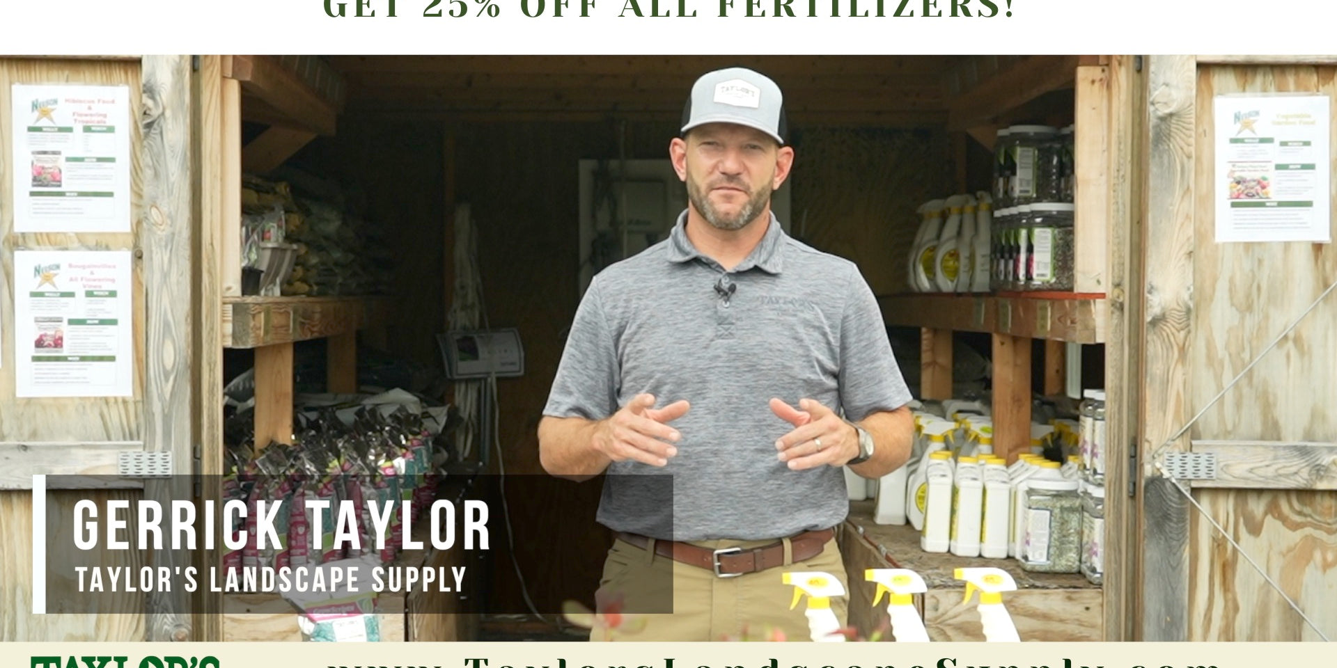 FERTILIZER SALE - 25% OFF