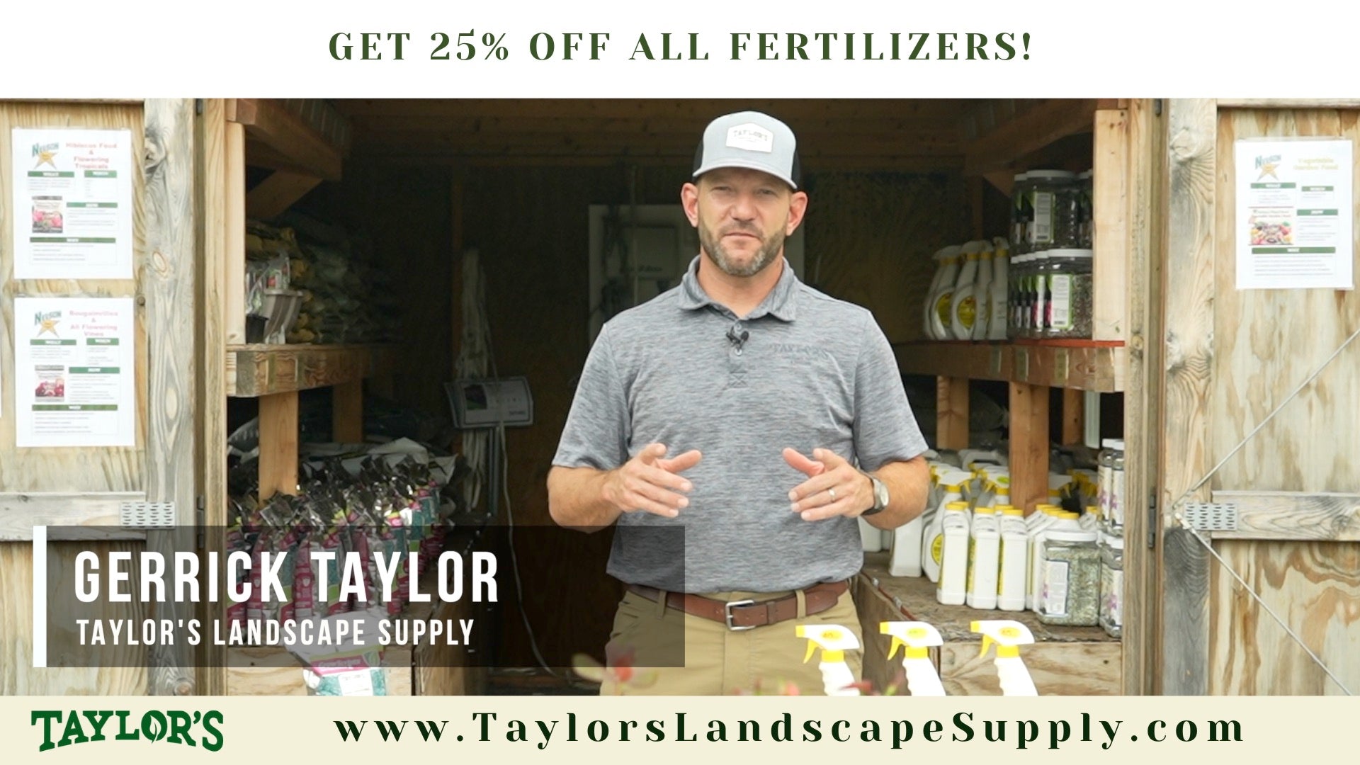 FERTILIZER SALE - 25% OFF